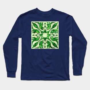 Gojira Hawaiian Style - Green Long Sleeve T-Shirt